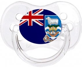 Drapeau les îles Falkland Tétine Cerise Transparent classique