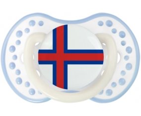 Drapeau Îles Féroé Sucete LOVI Dynamic Blanc-cyan classique