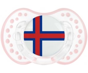 Drapeau Îles Féroé Sucete LOVI Dynamic Retro-blanc-rose-tendre classique