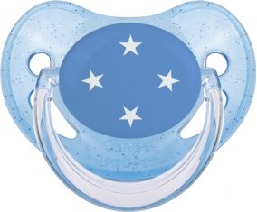 Drapeau États fédérés de Micronésie Sucete Physiologique Bleue à paillette