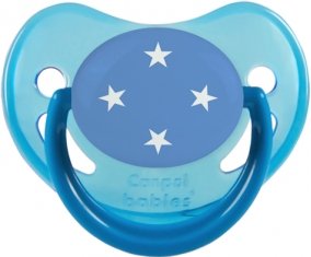 Drapeau États fédérés de Micronésie Sucete Physiologique Bleue phosphorescente