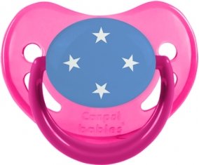 Drapeau États fédérés de Micronésie Sucete Physiologique Rose phosphorescente