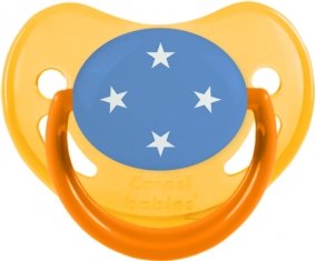 Drapeau États fédérés de Micronésie Sucete Physiologique Jaune phosphorescente