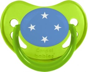 Drapeau États fédérés de Micronésie Sucete Physiologique Vert phosphorescente