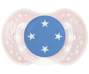 Drapeau États fédérés de Micronésie Tétine LOVI Dynamic Retro-rose-tendre classique