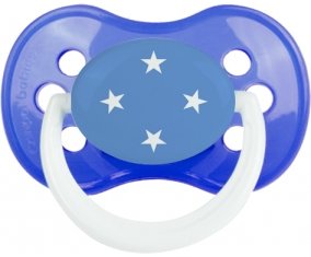 Drapeau États fédérés de Micronésie Sucette Anatomique Bleu classique