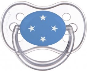Drapeau États fédérés de Micronésie Sucette Anatomique Transparente classique