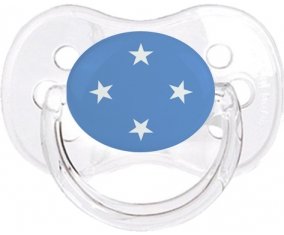 Drapeau États fédérés de Micronésie Sucette Cerise Transparent classique
