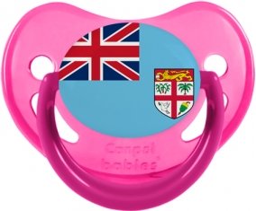Drapeau Fidji Sucette Physiologique Rose phosphorescente