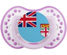 Drapeau Fidji Sucette LOVI Dynamic Blanc-mauve classique