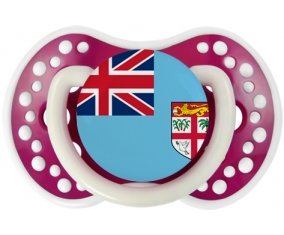 Drapeau Fidji Sucette LOVI Dynamic Fuchsia phosphorescente