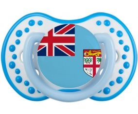 Drapeau Fidji Sucette LOVI Dynamic Blanc-bleu phosphorescente