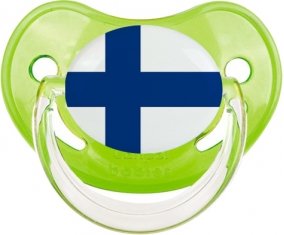 Drapeau Finlande Sucette Physiologique Vert classique