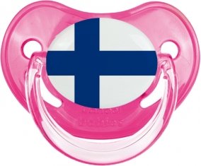 Drapeau Finlande Sucette Physiologique Rose classique