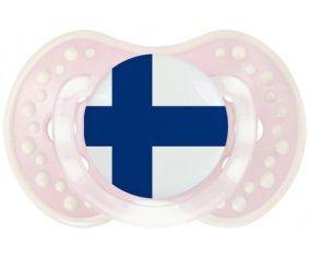 Drapeau Finlande Sucette LOVI Dynamic Retro-rose-tendre classique