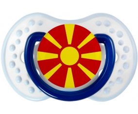 Drapeau Macédoine du Nord Sucete LOVI Dynamic Marine-blanc-bleu classique