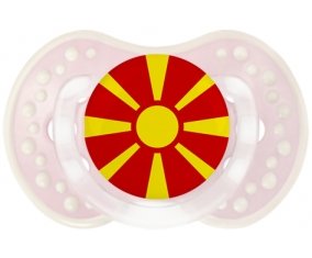 Drapeau Macédoine du Nord Sucete LOVI Dynamic Retro-rose-tendre classique