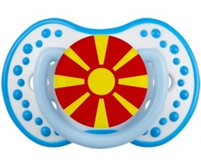 Drapeau Macédoine du Nord Sucete LOVI Dynamic Blanc-bleu phosphorescente