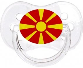 Drapeau Macédoine du Nord Sucete Cerise Transparent classique