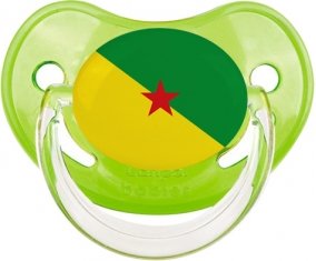 Drapeau Guyane Française Sucette Physiologique Vert classique