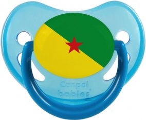 Drapeau Guyane Française Sucette Physiologique Bleue phosphorescente