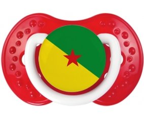 Drapeau Guyane Française Sucette LOVI Dynamic Blanc-rouge classique