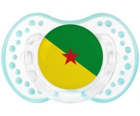 Drapeau Guyane Française Sucette LOVI Dynamic Retro-blanc-lagon classique