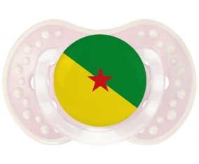Drapeau Guyane Française Sucette LOVI Dynamic Retro-rose-tendre classique