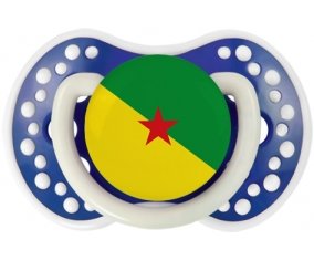 Drapeau Guyane Française Sucette LOVI Dynamic Bleu-marine phosphorescente