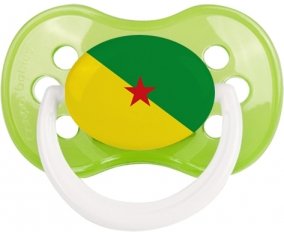 Drapeau Guyane Française Tétine Anatomique Vert classique