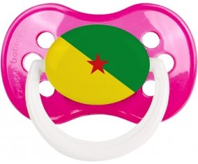 Drapeau Guyane Française Tétine Anatomique Rose foncé classique