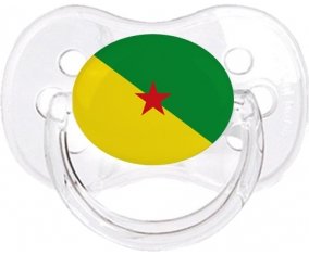 Drapeau Guyane Française Sucette Cerise Transparent classique