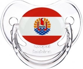 Drapeau Polynésie française Sucette Physiologique Transparent classique