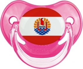Drapeau Polynésie française Sucette Physiologique Rose classique