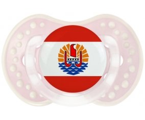 Drapeau Polynésie française Sucette LOVI Dynamic Retro-rose-tendre classique