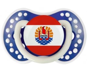 Drapeau Polynésie française Sucette LOVI Dynamic Bleu-marine phosphorescente