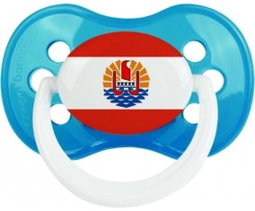 Drapeau Polynésie française Sucette Anatomique Cyan classique