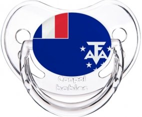 Drapeau Terres australes françaises Tétine Physiologique Transparent classique