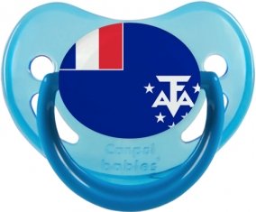 Drapeau Terres australes françaises Tétine Physiologique Bleue phosphorescente