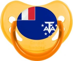 Drapeau Terres australes françaises Tétine Physiologique Jaune phosphorescente