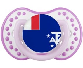 Drapeau Terres australes françaises Sucete LOVI Dynamic Blanc-mauve classique
