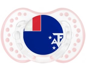 Drapeau Terres australes françaises Sucete LOVI Dynamic Retro-blanc-rose-tendre classique
