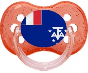 Drapeau Terres australes françaises Sucete Cerise Rouge à paillette