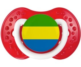Drapeau Gabon Tétine LOVI Dynamic Blanc-rouge classique