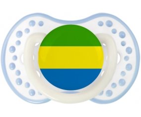 Drapeau Gabon Tétine LOVI Dynamic Blanc-cyan classique
