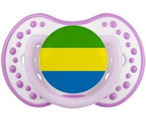 Drapeau Gabon Tétine LOVI Dynamic Blanc-mauve classique