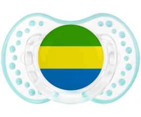 Drapeau Gabon Tétine LOVI Dynamic Retro-blanc-lagon classique