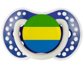 Drapeau Gabon Tétine LOVI Dynamic Bleu-marine phosphorescente