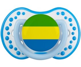 Drapeau Gabon Tétine LOVI Dynamic Blanc-bleu phosphorescente
