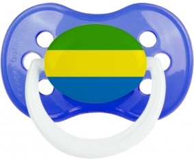 Drapeau Gabon Sucette Anatomique Bleu classique